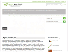 Tablet Screenshot of naturesnaturalindia.com